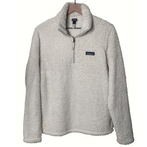 Patagonia Women's Los Gatos 1/4 Zip Fleece Pullover Ivory Cream Size Large Fall